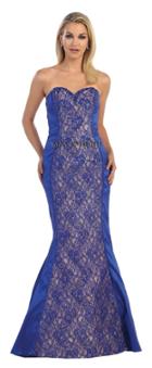 Strapless Sweetheart With Embellished Lace Mermaid Dress
