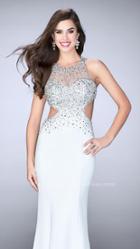 Gigi - Stunning Sparkling Illusion High Neck Jersey Gown 23896