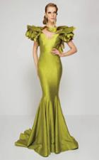 Mnm Couture - 2379 Fluttering Shoulder Ruffled Evening Gown