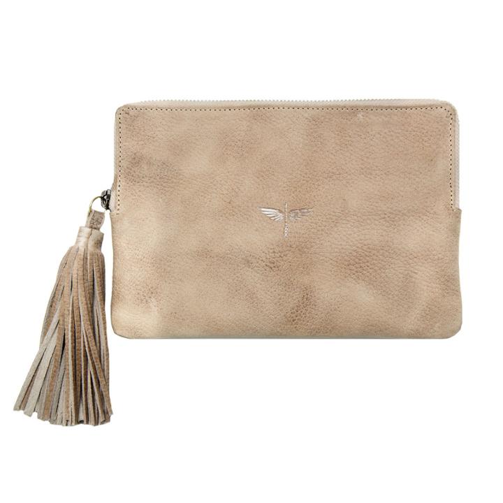 Clhei - Pouch Wallet In Latte