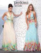 La Gala Prom By Mon Cheri - 115519 Long Dress In Blue Multicolor