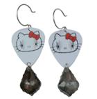 Femme Metale Jewelry - Guitar Pick Earrings Kiss Space Ace
