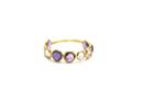 Tresor Collection - Amethyst And Rainbow Moonstone Ring In 18k Yellow Gold
