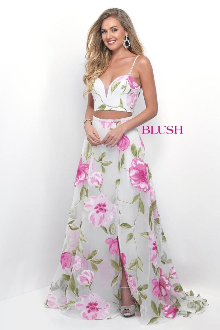 Blush - Floral Sweetheart A-line Gown 11231