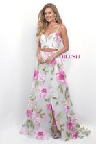 Blush - Floral Sweetheart A-line Gown 11231
