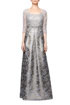 Kay Unger - Lace Jacquard Gown