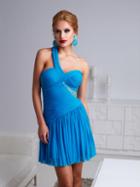 Terani Couture - H1218 One Shoulder Ruched Cocktail Dress