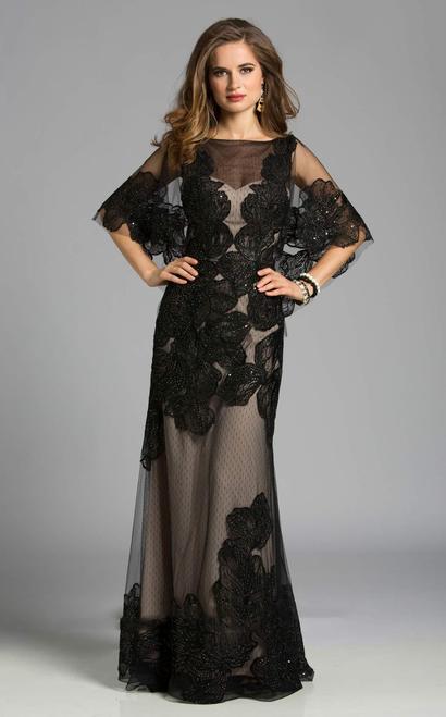 Lara Dresses - 32633 In Black/nude