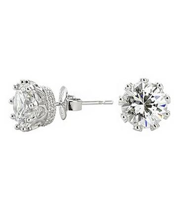 Cz By Kenneth Jay Lane - Vintage Set Stud Earrings