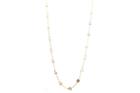 Tresor Collection - Organic White Diamonds Slice Necklace In 18k Yellow Gold