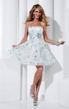 Hannah S - 27833 Floral Semi-sweetheart A-line Dress
