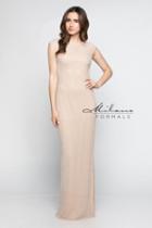 Milano Formals - E2410 Beaded Jewel Sheath Dress