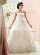 Martin Thornburg For Mon Cheri - 215270 Strapless Ruffled Wedding Gown