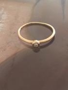 Logan Hollowell - Baby Bezel Set Diamond Ring