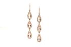 Tresor Collection - 18k Rose Gold Morganite And Diamond Tear Drop Earrings Default Title