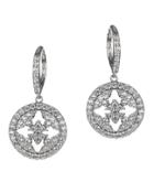 Cz By Kenneth Jay Lane - Duchess Pave Disc Earrings