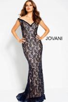 Jovani - 55003 Sequin Embellished Fitted Evening Dress