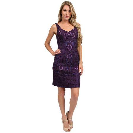 Sue Wong - Sweetheart Applique Short Dress In Purple Cocktail Dress