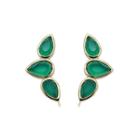 Rachael Ryen - Teardrop Wing Pins - Emerald Onyx