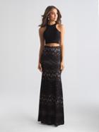 Madison James - 18-720 Two Piece Halter Lace Sheath Dress