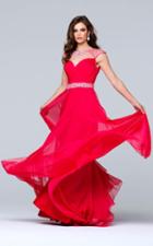 Tarik Ediz - Bejeweled Illusion Bateau Neck Dress 50094