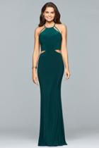 Faviana - 10014 Halter Neck Jersey Sheath Dress