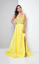 Terani Couture - Jeweled Sleeveless A-line Open Back Dress 1713p2541