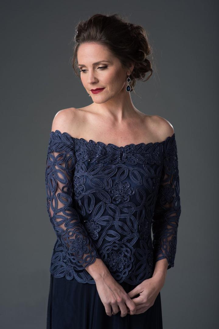 Soulmates - 1614 Off Shoulder Evening Gown