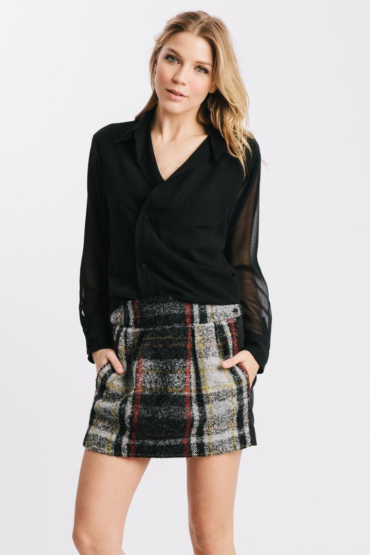 Karen Zambos - Plaid Smith Skirt