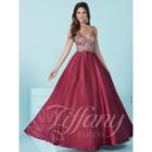 Tiffany Designs - Attractive Sleeveless Evening Gown With Luminous Accents 16208