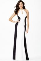 Jovani - Jvn31454 Haltered Two-toned Sheath Gown