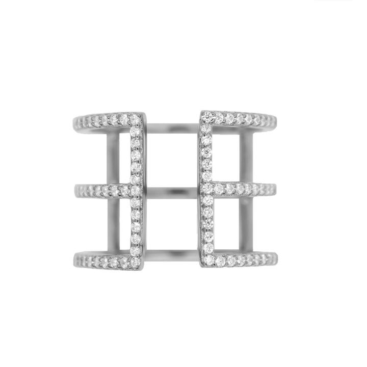 Rachael Ryen - Pave Cage Ring - Silver