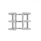 Rachael Ryen - Pave Cage Ring - Silver