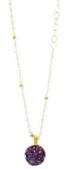 Nina Nguyen Jewelry - Melody Moonstone Chain Vermeil Necklette