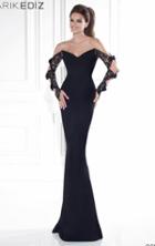 Tarik Ediz - Lace V-neck Gown 92571