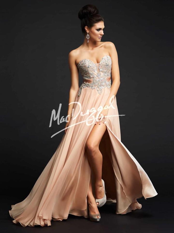 Cassandra Stone - 10031 Dress In Nude And Silver