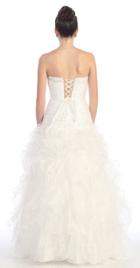 May Queen - Lavish Sweetheart Ruffled Ball Gown Mq778