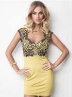 Baccio Couture - Karina Painted Short Dress
