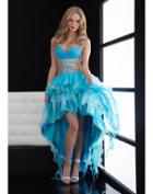 Jasz Couture - 4564 Dress In Turquoise