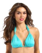 Nicolita Swimwear - Havana Halter Bikini Top Teal