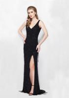 Primavera Couture - 3046 Posh Bejeweled Sleeveless Evening Gown
