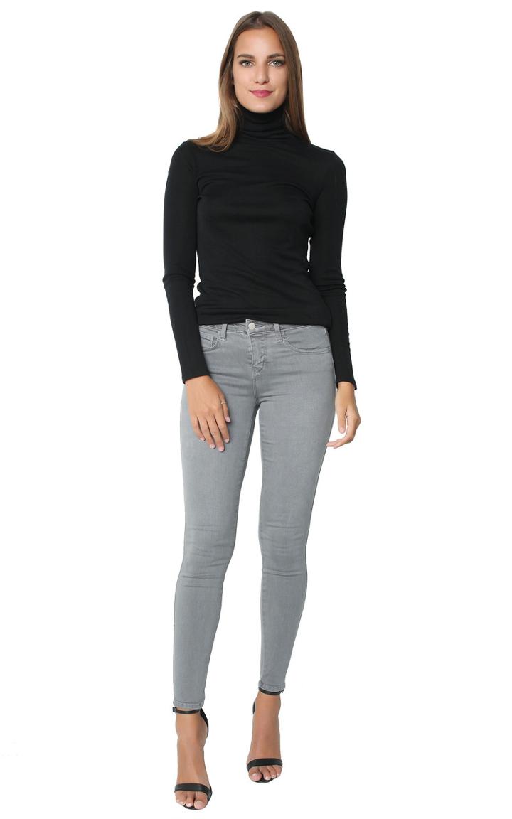 L'agence - Brigitte Midrise Skinny Gris