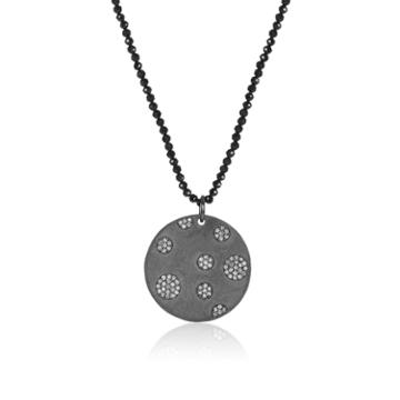 Mabel Chong - Circle Pave Diamond Necklace-wholesale