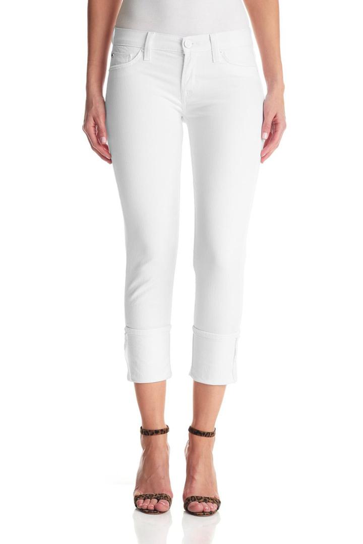 Hudson Jeans - Wc421dlw Muse Crop Skinny With 5 In. Cuff In White 2
