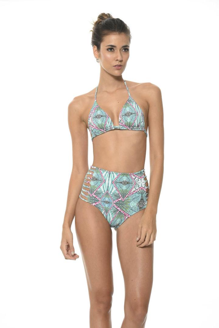 2017 Malai Swimwear - Geometry Palm Triangle Top T00247