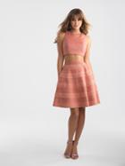 Madison James - 18-714 Two Piece Suede Jewel Neck Lace A-line Dress