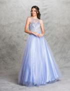Aspeed - L1464 Embellished Illusion Jewel Evening Gown