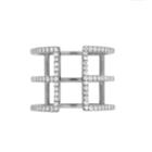 Rachael Ryen - Pave Cage Ring In Silver