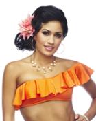 Nicolita Swimwear - Rumba Ruffles Orange One Shoulder Bikini Tube Top