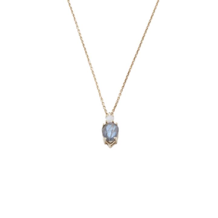 Margaret Elizabeth - Rhea Necklace Moonstone & Labradorite